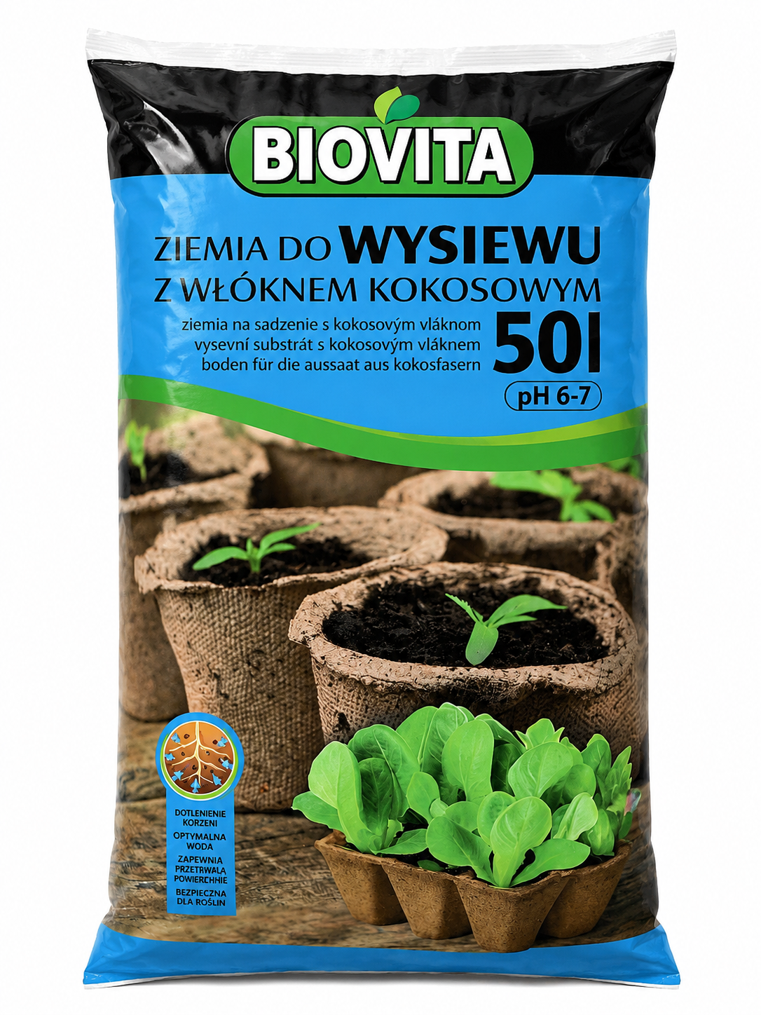 Substrát Biovita na výsev s kokosovým vláknom 50 l