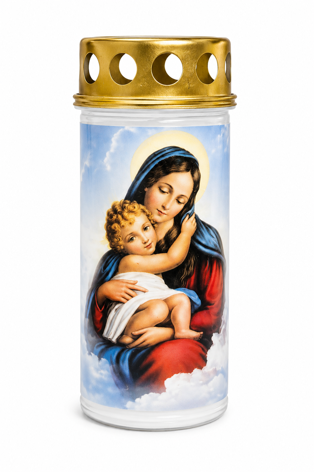 Pietna sviečka s Madonou a dieťaťom