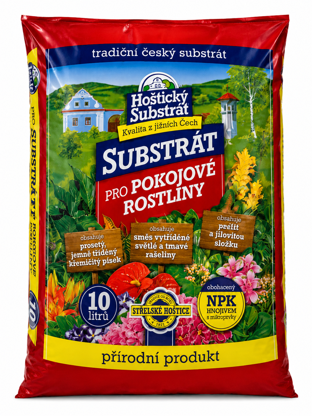 Hoštický substrát pre izbové rastliny 10 l
