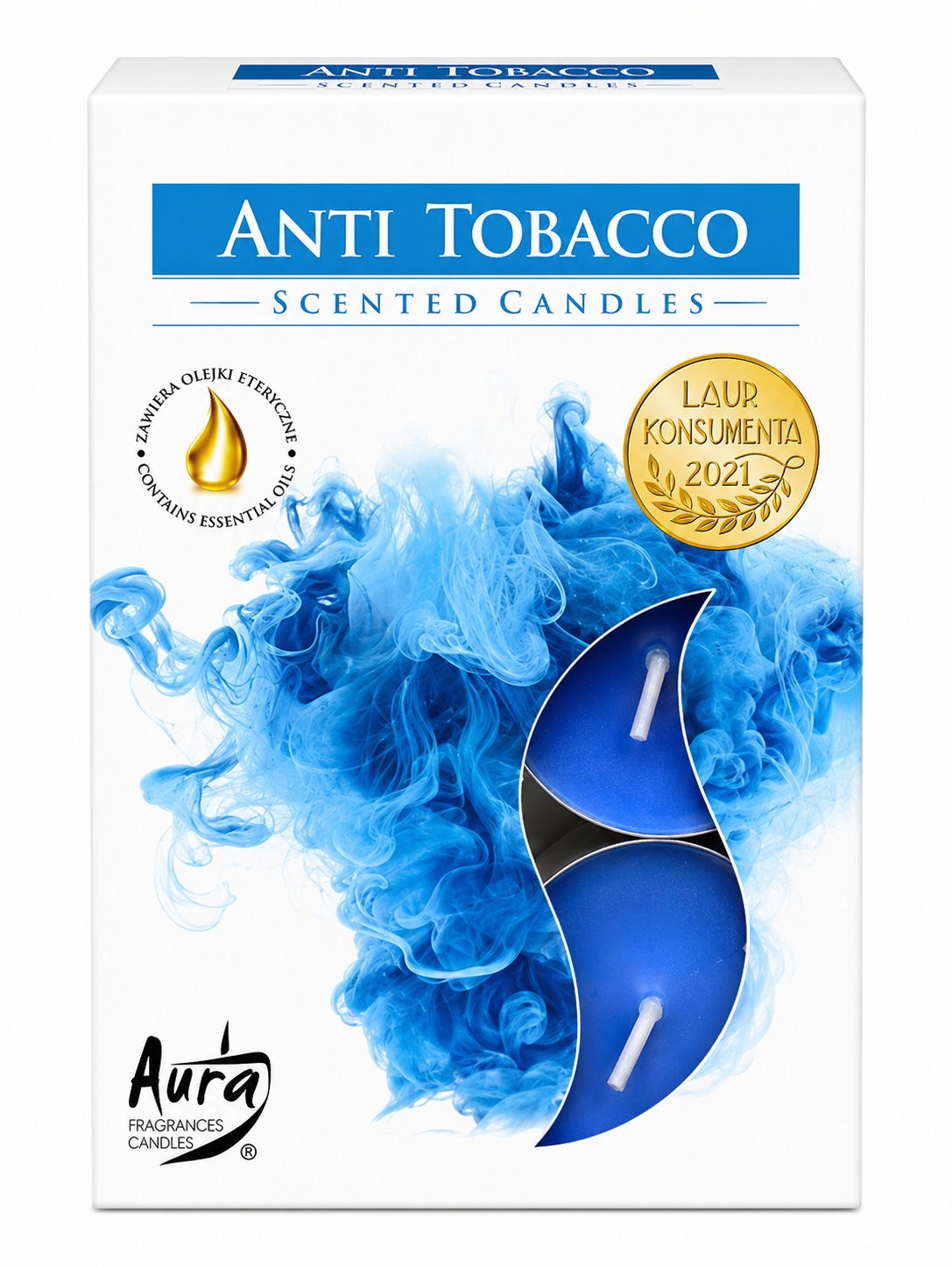 Vonné sviečky Aura Anti Tobacco