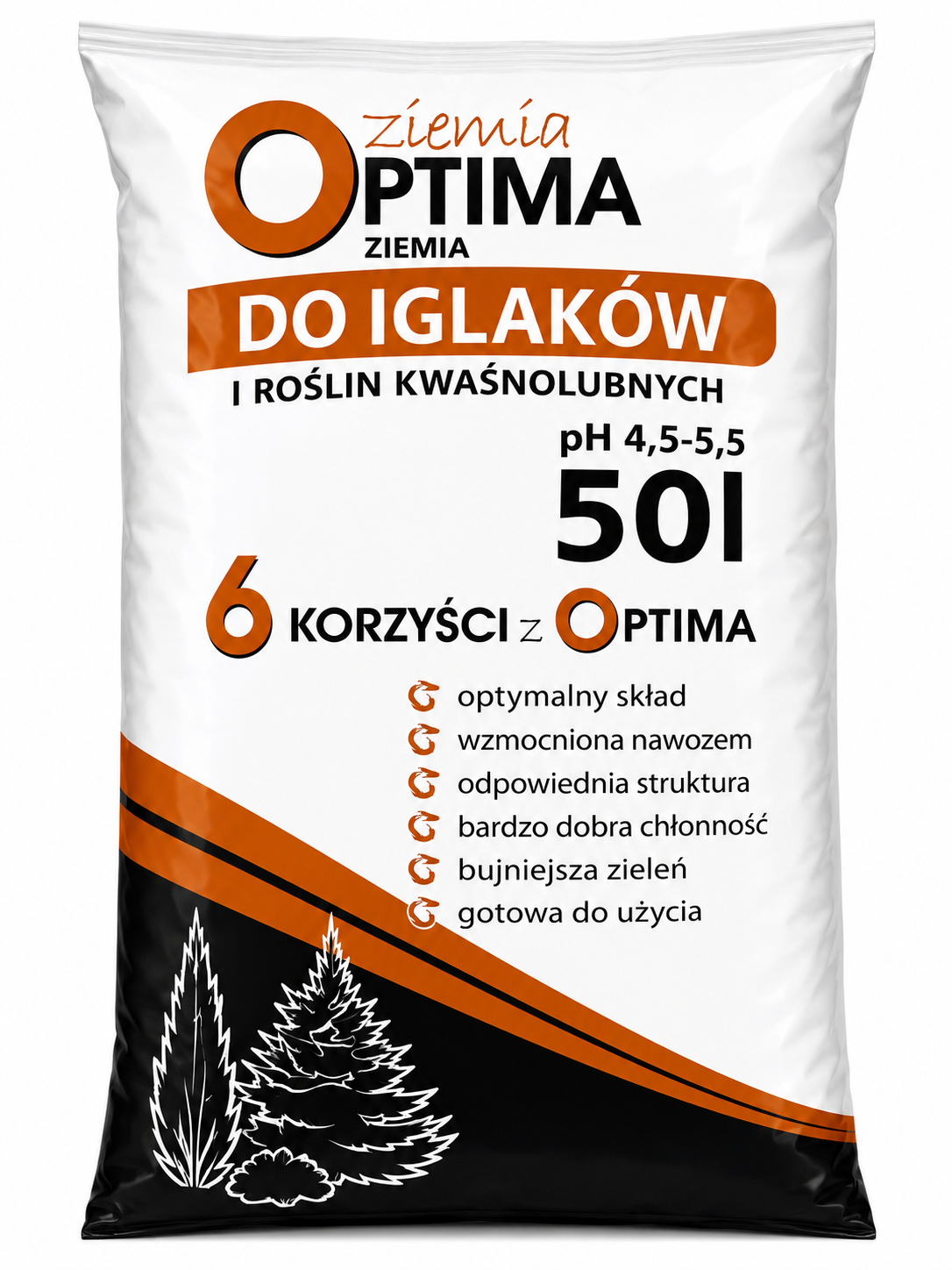 Substrát Optima pre ihličnany 50 l