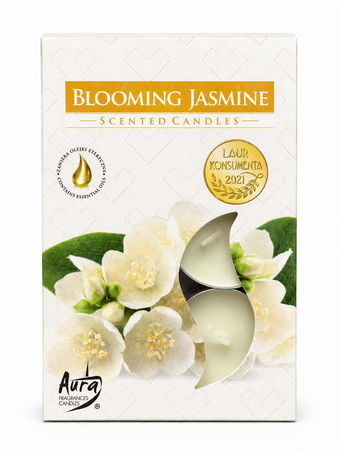 Vonné sviečky Aura Blooming Jasmine