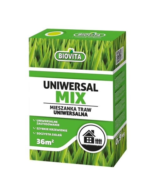 Trávna zmes Biovita UniversalMix 0,5 kg na 36 m²