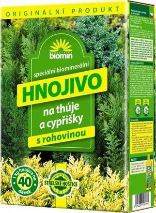 Biomín hnojivo na tuje a cyprušteky