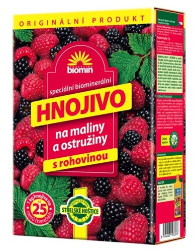 Biomín hnojivo na maliny a černice