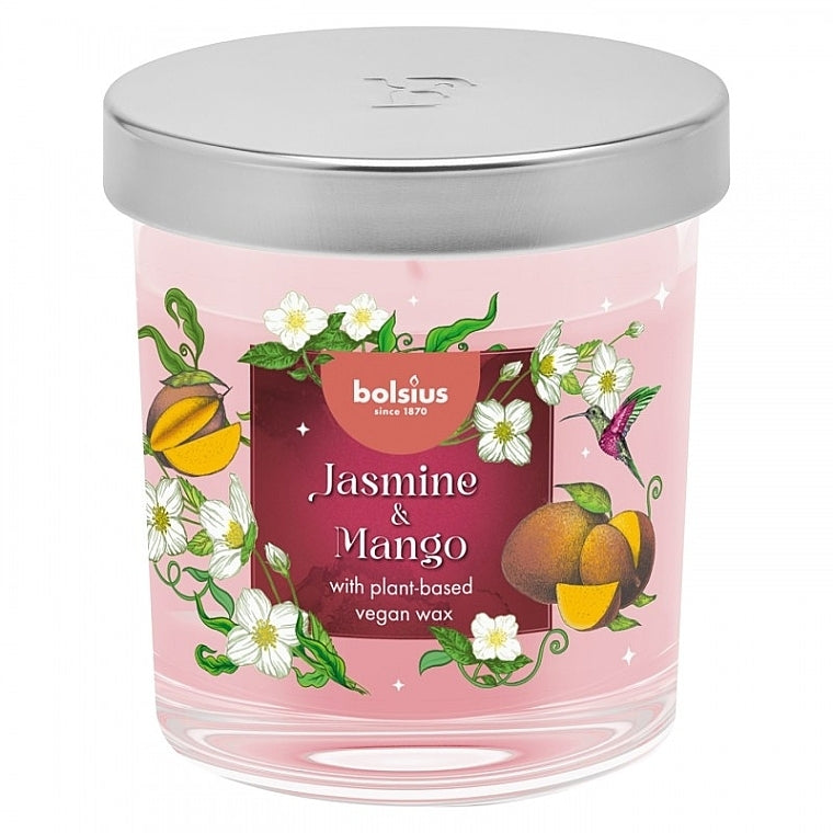 Vonná sviečka Bolsius Jasmine & Mango v skle