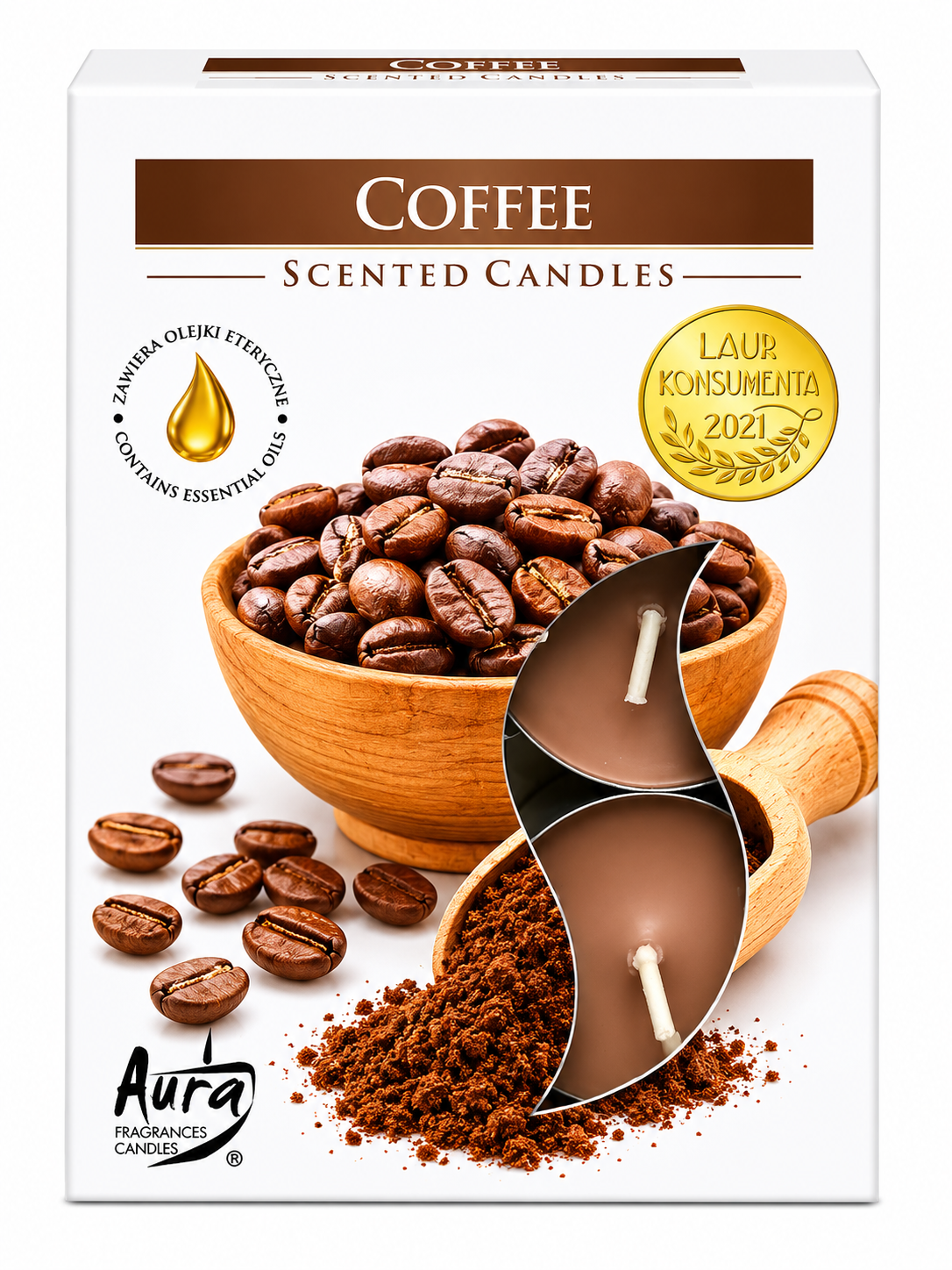 Vonné sviečky Aura Coffee