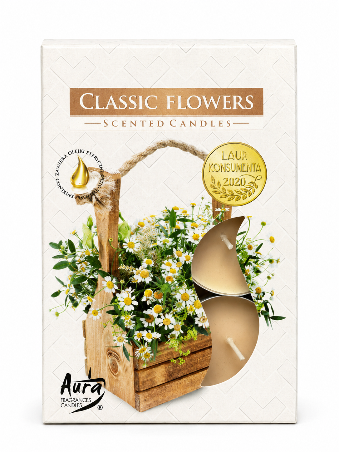 Vonné sviečky Aura Classic Flowers