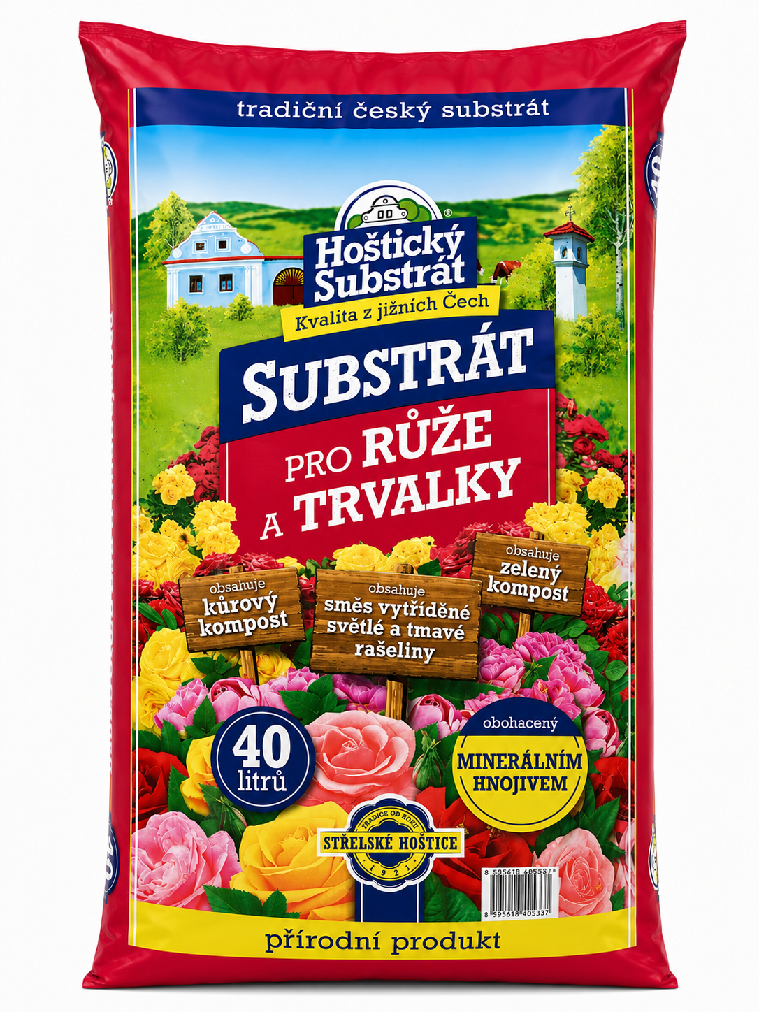 Hoštický substrát pre ruže a trvalky 40 l