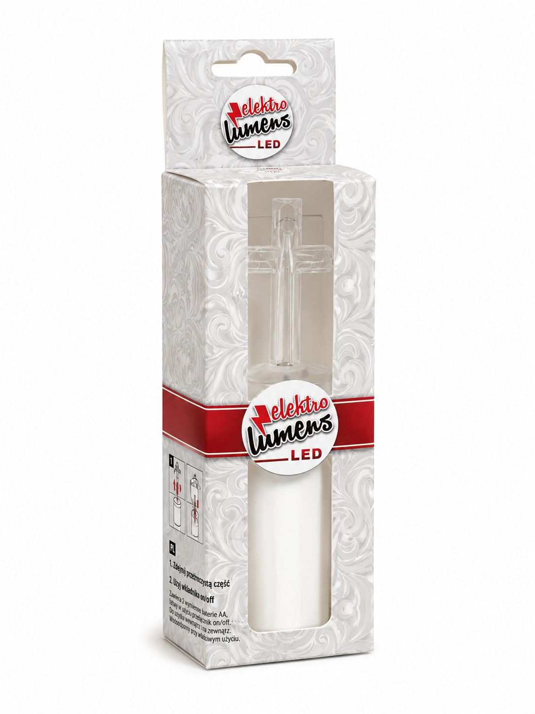 LED pietny vklad – biely