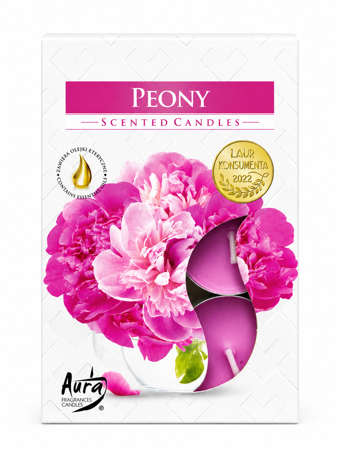 Vonné sviečky Aura Peony