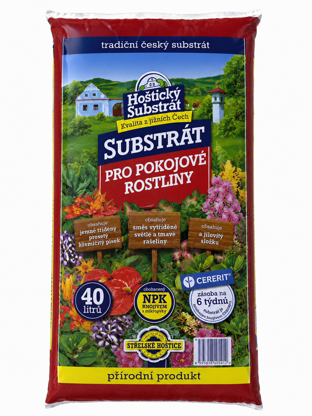 Hoštický substrát pre izbové rastliny 40 l
