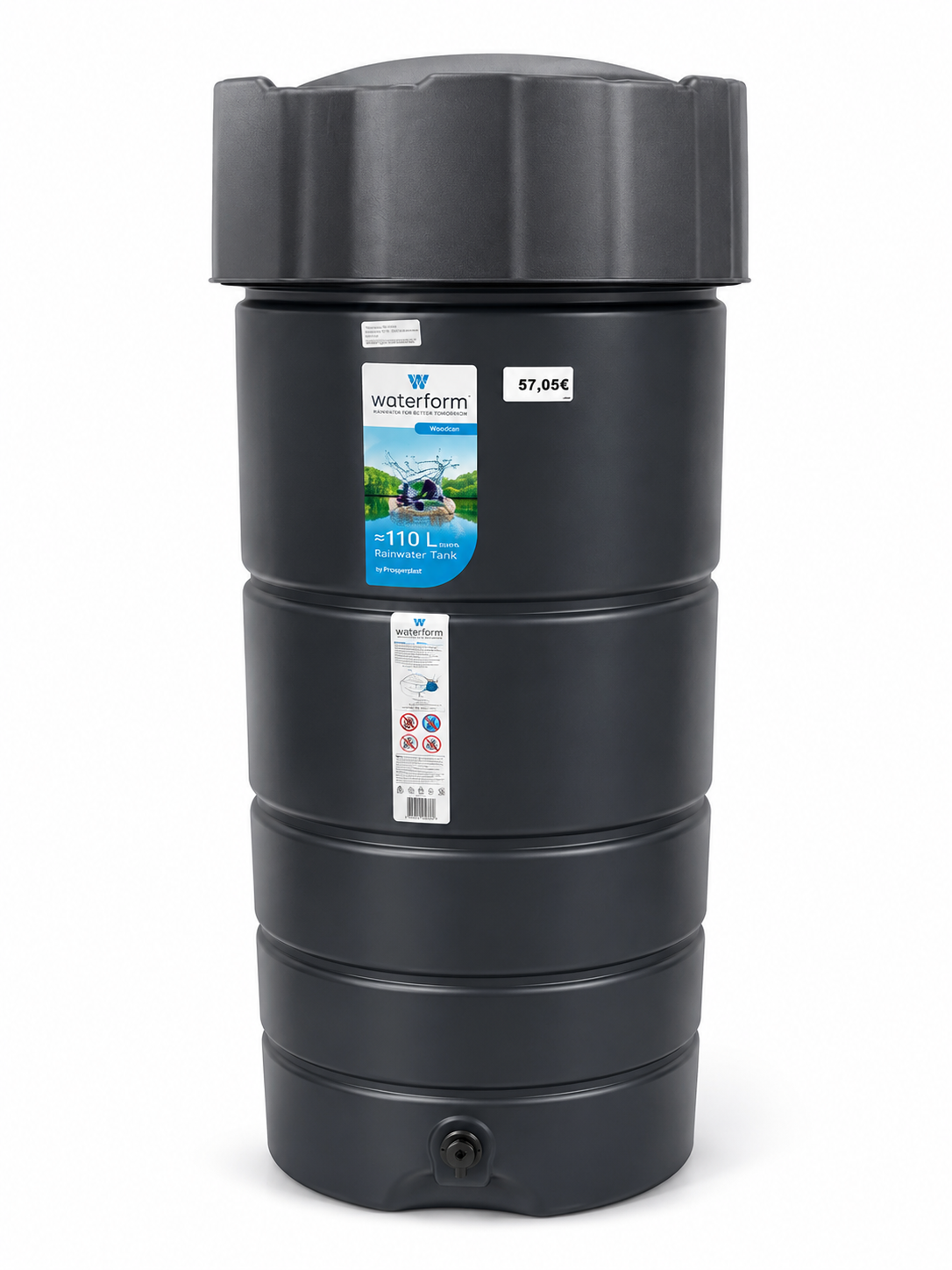 Nádrž na dažďovú vodu Waterform – čierna