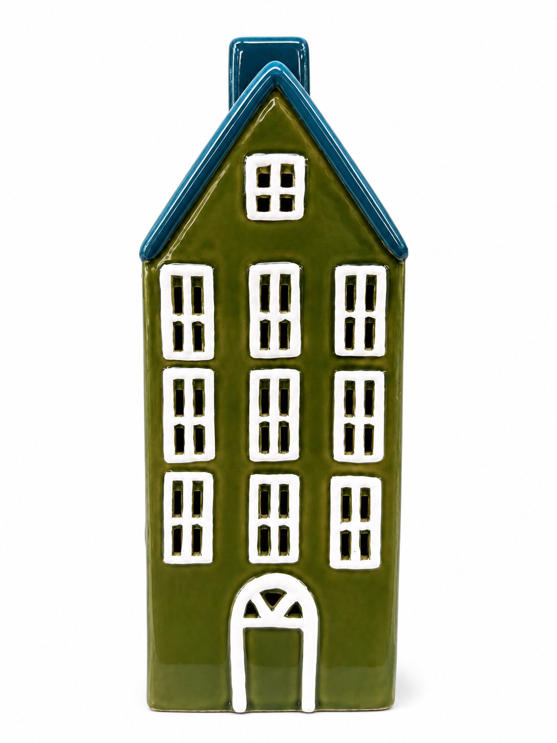 Keramický domček – zelený
