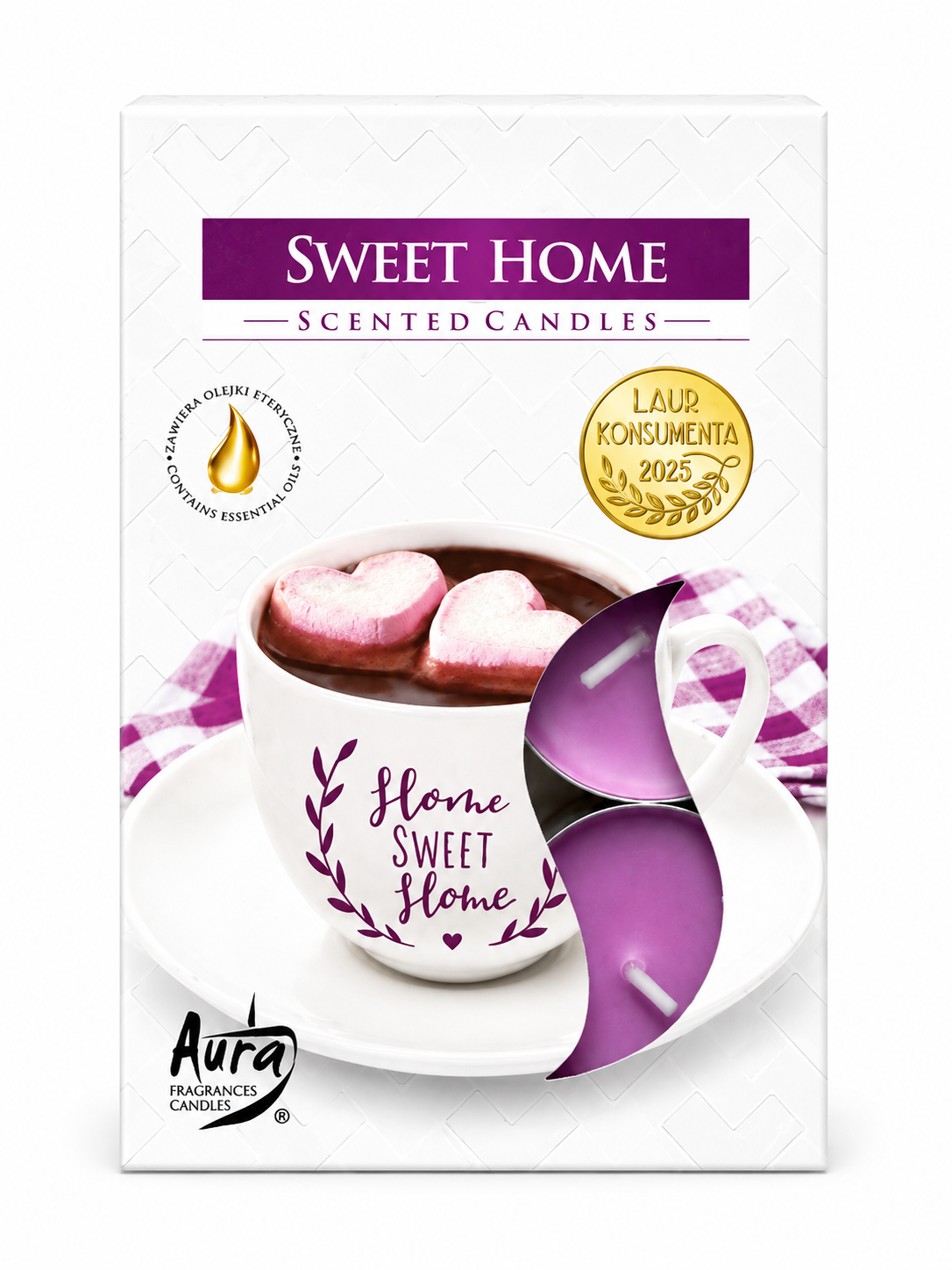 Vonné sviečky Aura Sweet Home