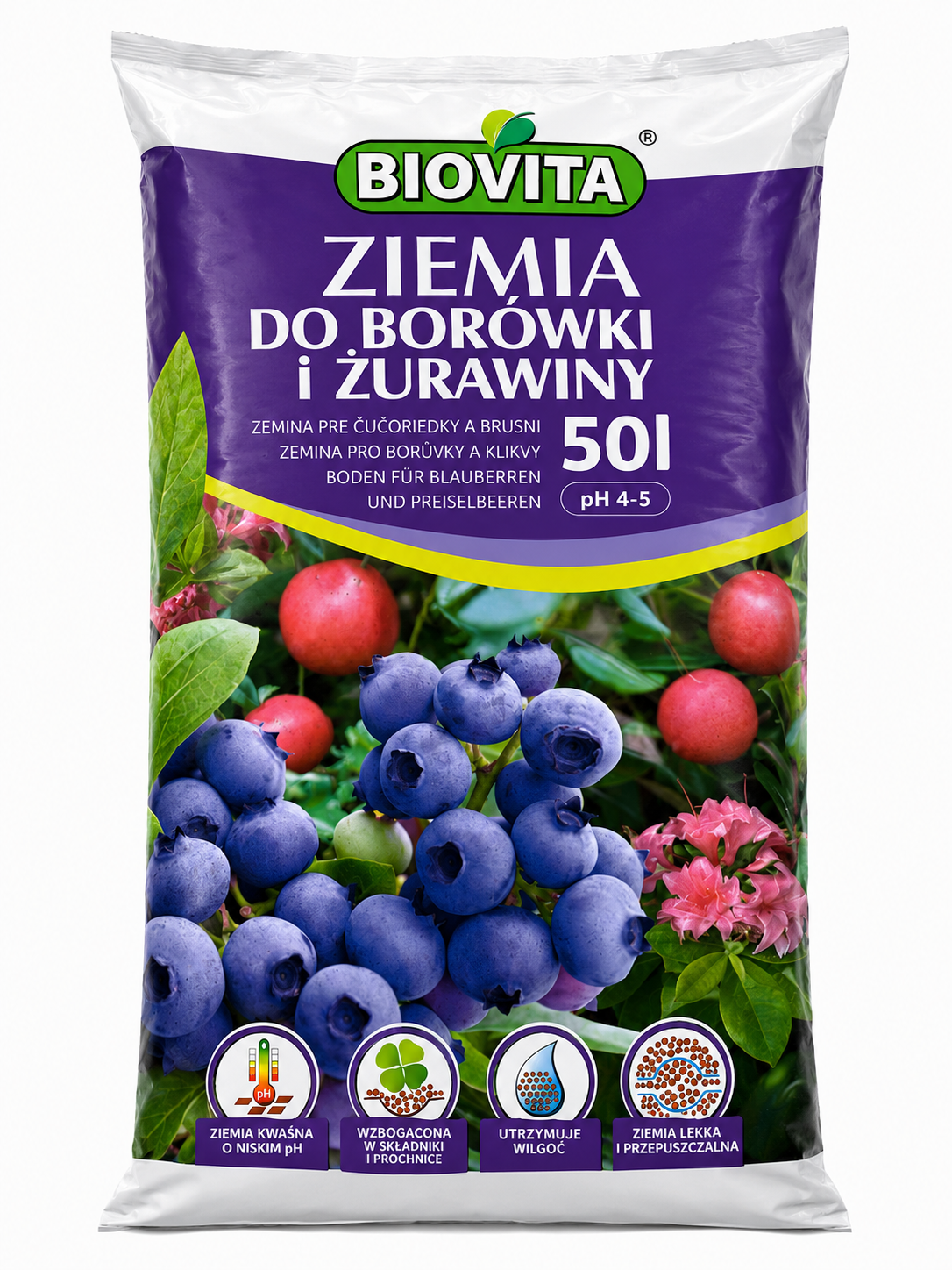 Substrát Biovita pre čučoriedky 50 l